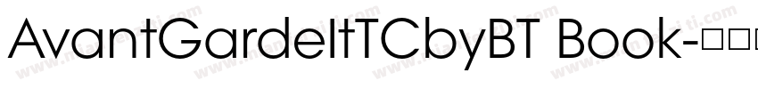 AvantGardeItTCbyBT Book字体转换